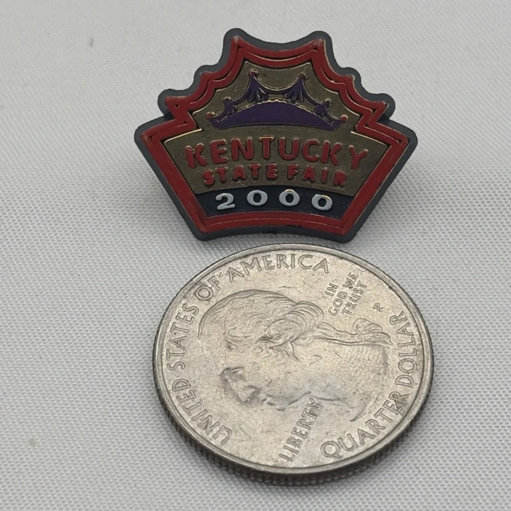 Kentucky State Fair 2000 Plastic Lapel Hat Pin New‎ Millennium Souvenir